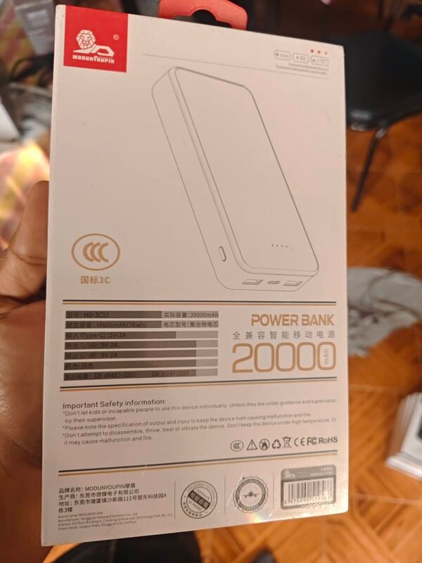 MODUNYOUPIN MD-3C22 20000MAh Power Bank